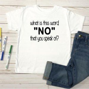 What is this word "NO" ...